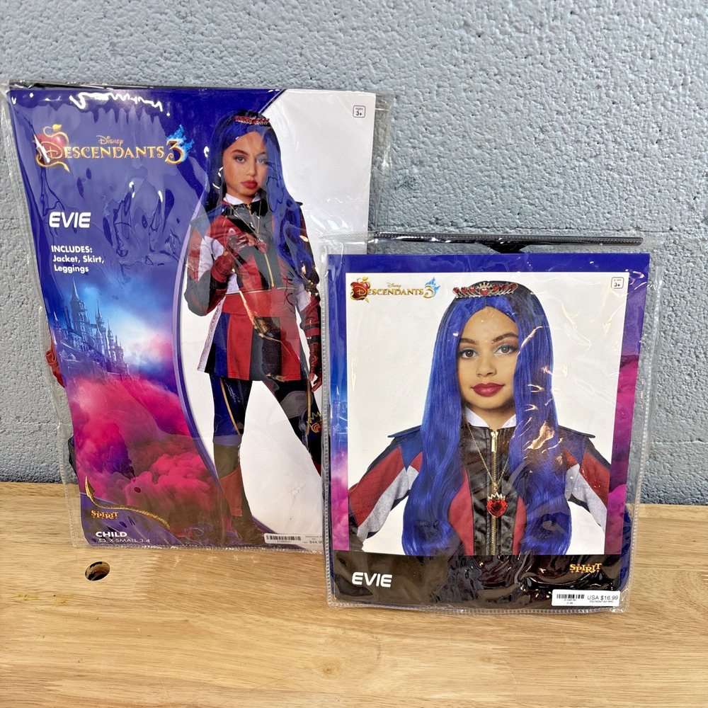 New Disney Descendants 3 Evie Costume Disguise Girls Size XSmall 3-4 Halloween